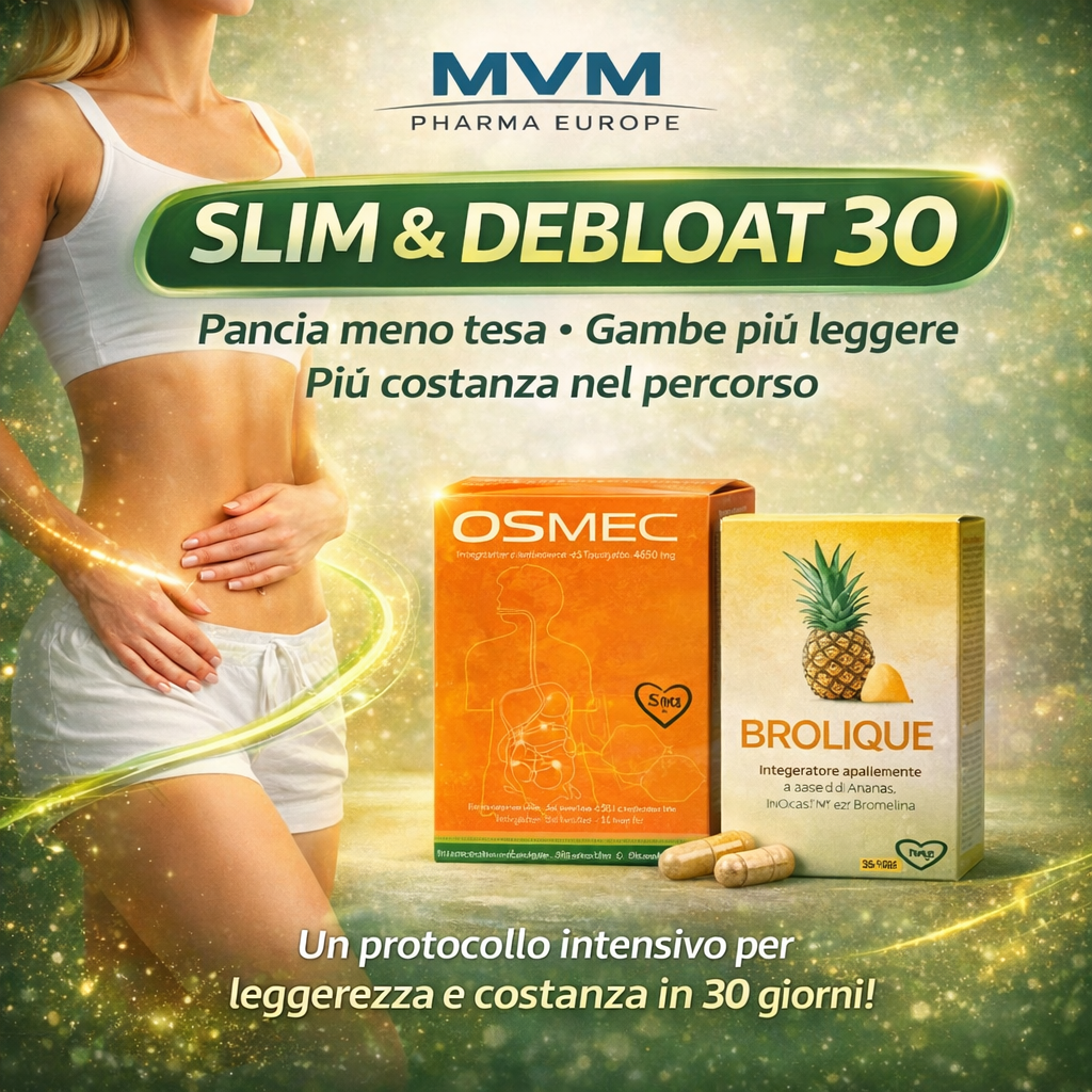 Osmec e Brolique flacone. Slim & Debloat 30